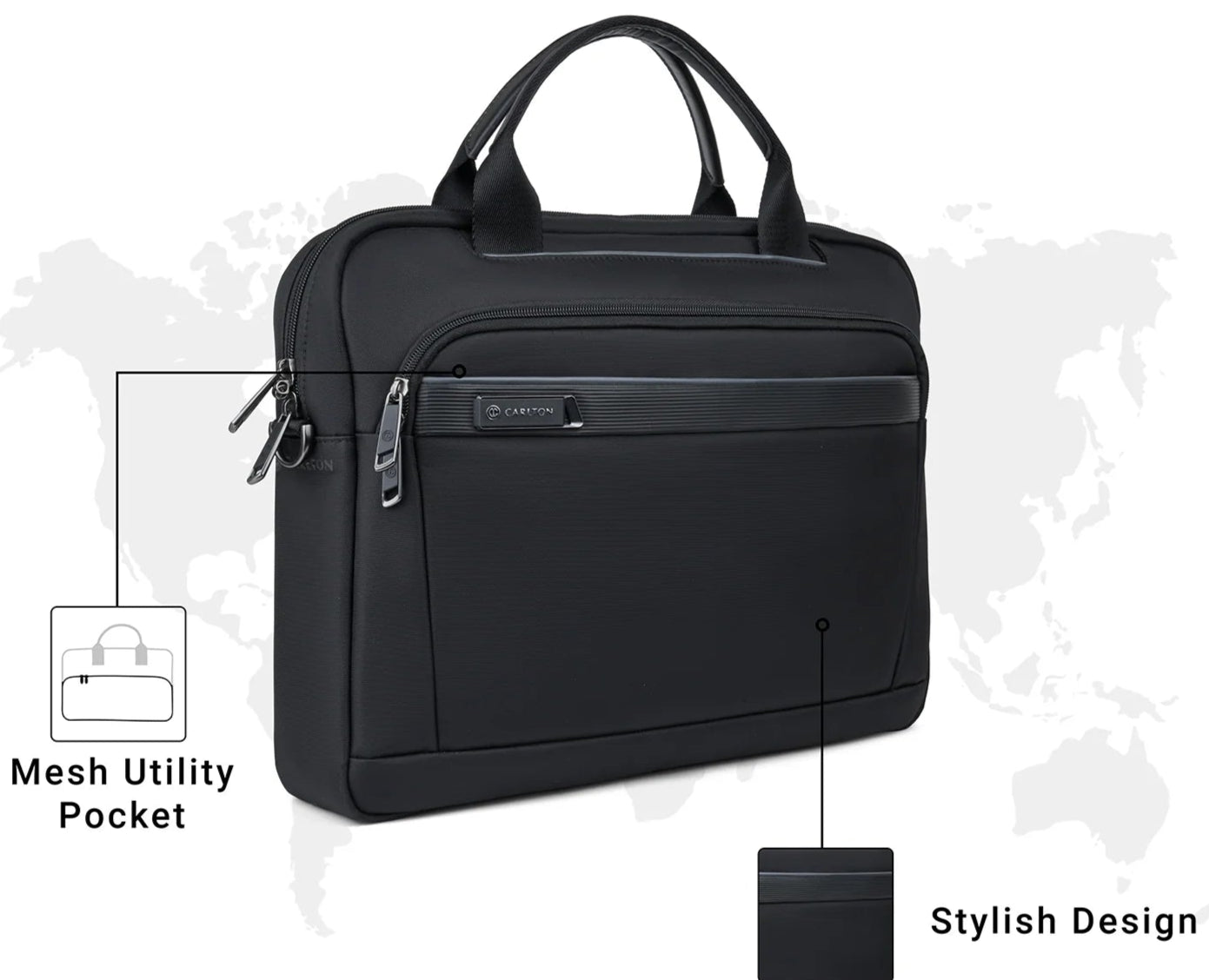 Carlton Southwalk Double Guest Folio (Black)