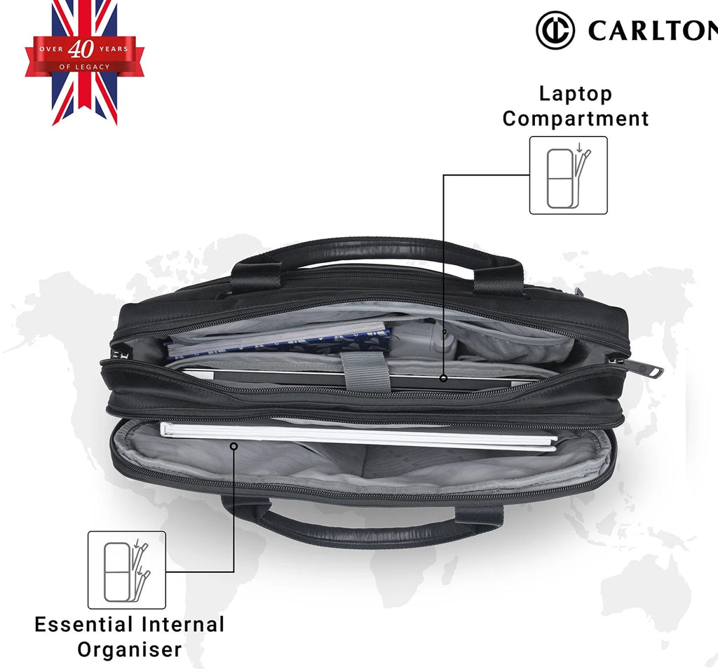 Carlton Southwalk Double Guest Folio (Black)