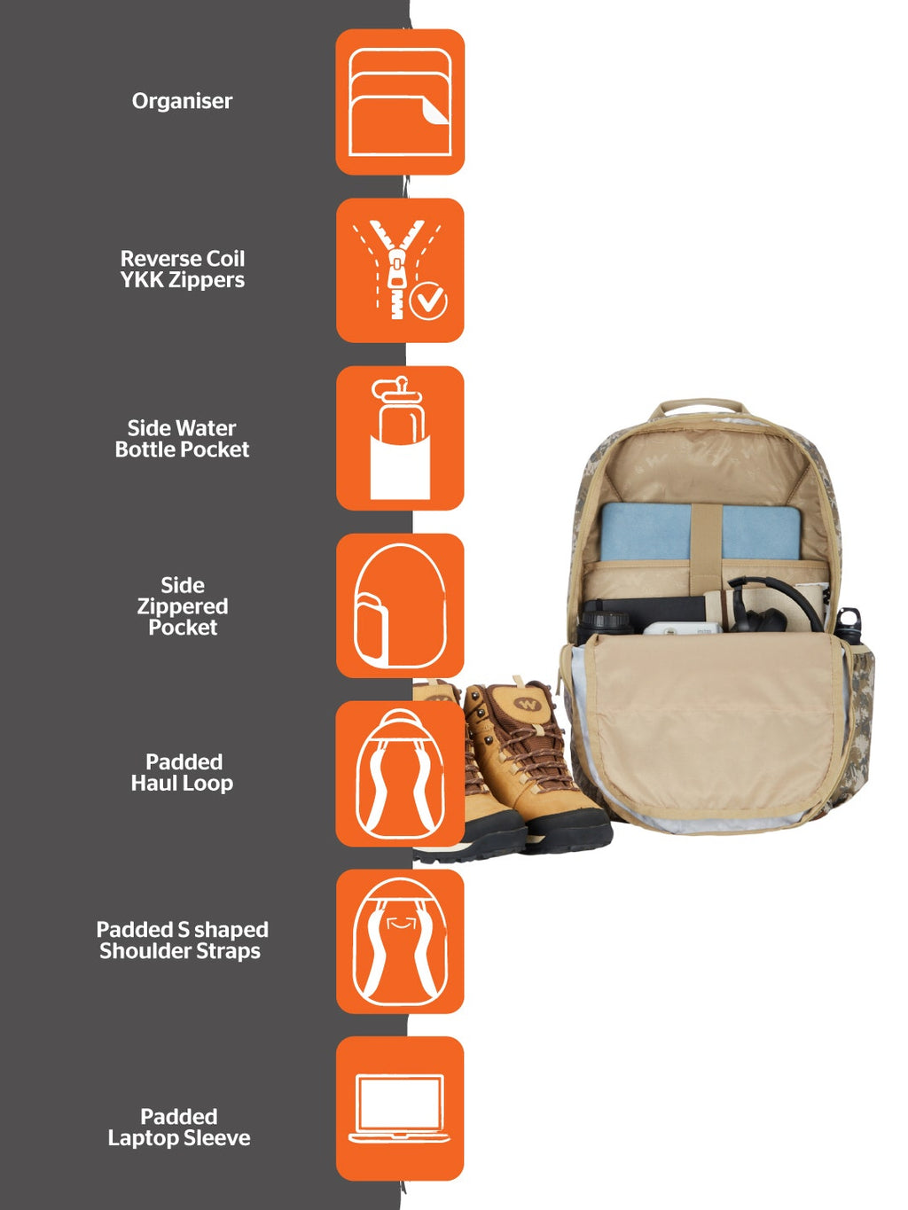 Wildcraft Safara 1 (Grey)