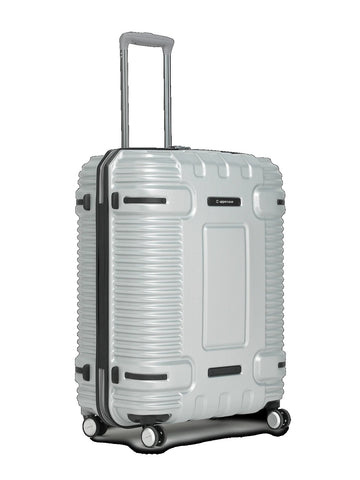 Uppercase Bullet Hard Luggage Bag (Silver)