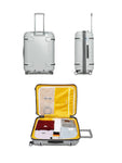 Uppercase Ridge Hard Luggage Bag (Silver)