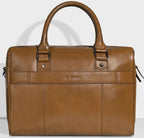 Carlton Urban Satchel Double Guest Office Bag (Tan)