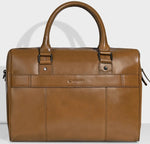 Carlton Urban Satchel Double Guest Office Bag (Tan)