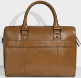 Carlton Urban Satchel Double Guest Office Bag (Tan)