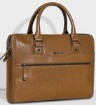 Carlton Urban Satchel Double Guest Office Bag (Tan)