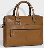 Carlton Urban Satchel Double Guest Office Bag (Tan)