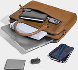 Carlton Urban Satchel Double Guest Office Bag (Tan)