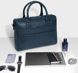 Carlton Urban Satchel Double Guest Office Bag (Blue)