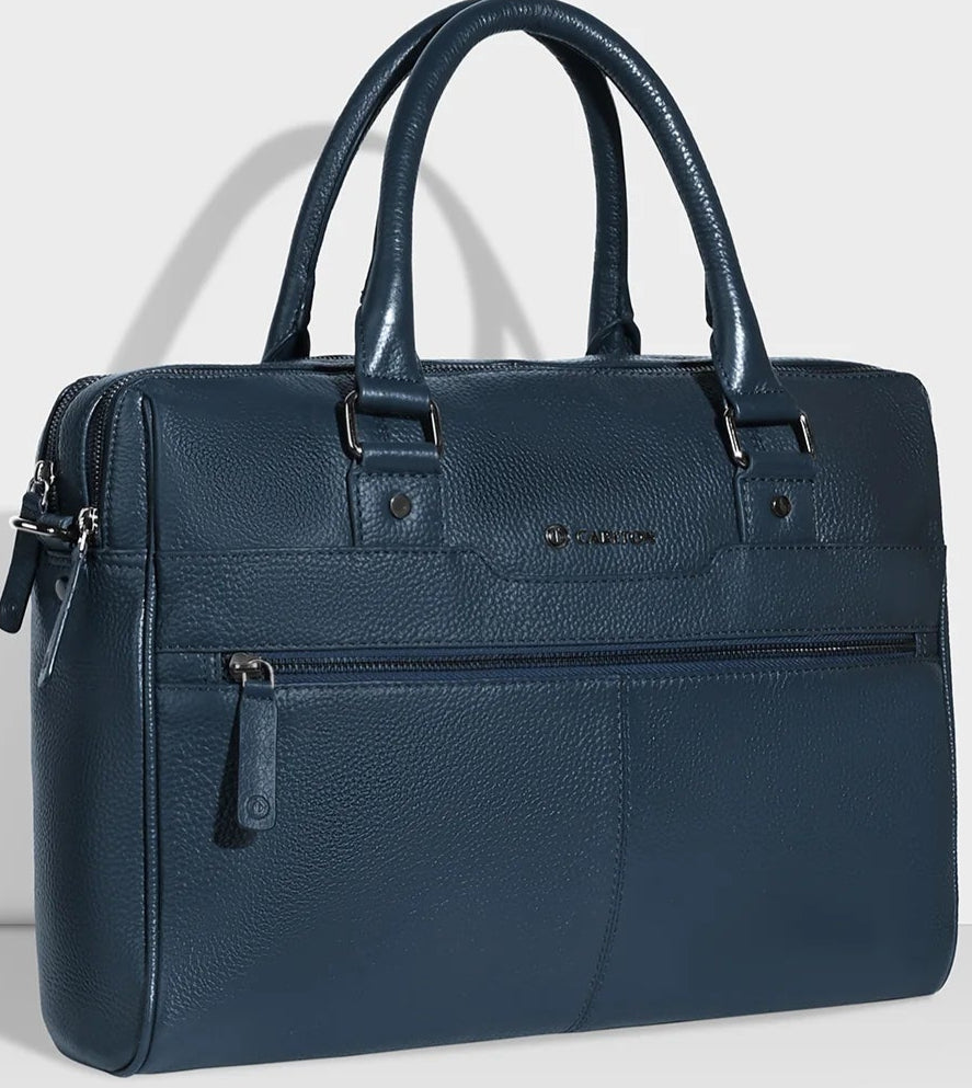 Carlton Urban Satchel Double Guest Office Bag (Blue)