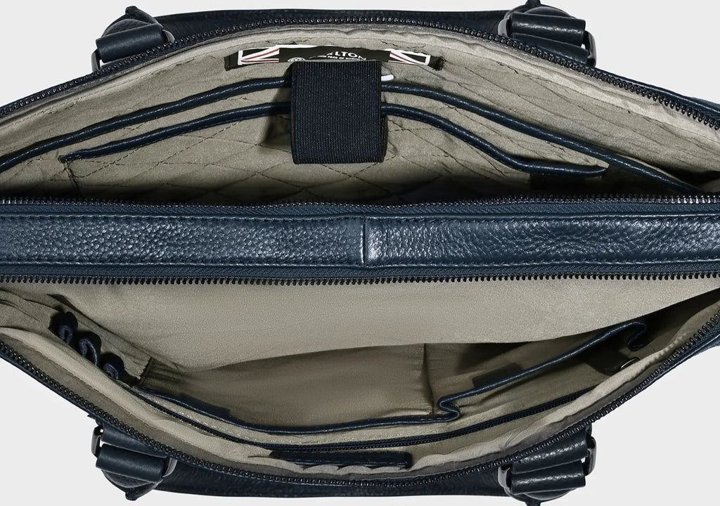 Carlton Urban Satchel Double Guest Office Bag (Blue)