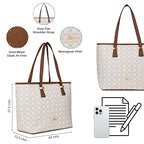 Lavie Mono  Sherry Large Tote (White)
