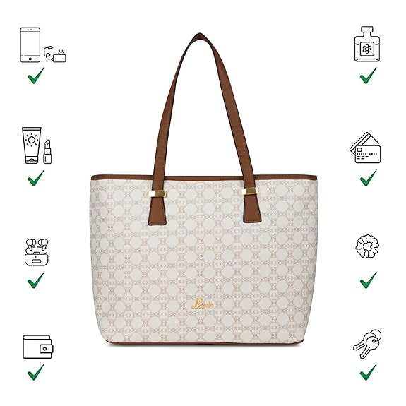 Lavie Mono  Sherry Large Tote (White)