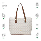 Lavie Mono  Sherry Large Tote (White)