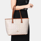 Lavie Mono  Sherry Large Tote (White)