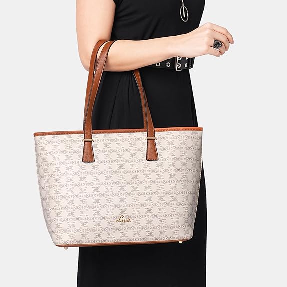 Lavie Mono  Sherry Large Tote (White)