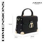 Akiki Westminster Satchel Bag (Black)