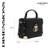 Akiki Westminster Satchel Bag (Black)