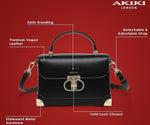Akiki Westminster Satchel Bag (Black)