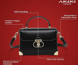 Akiki Westminster Satchel Bag (Black)