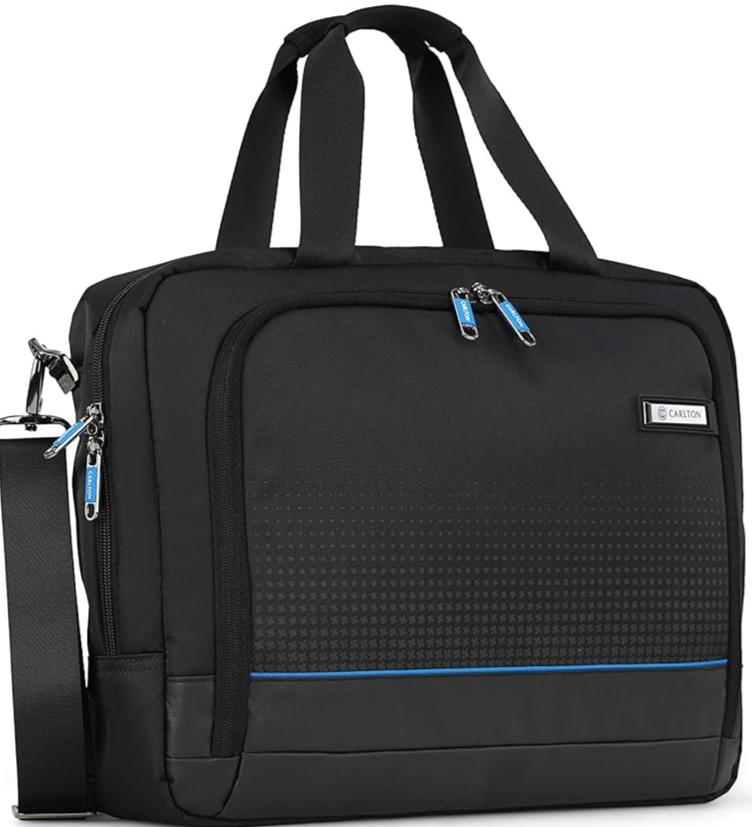 Carlton West End Slim Laptop Folio Case (Black)