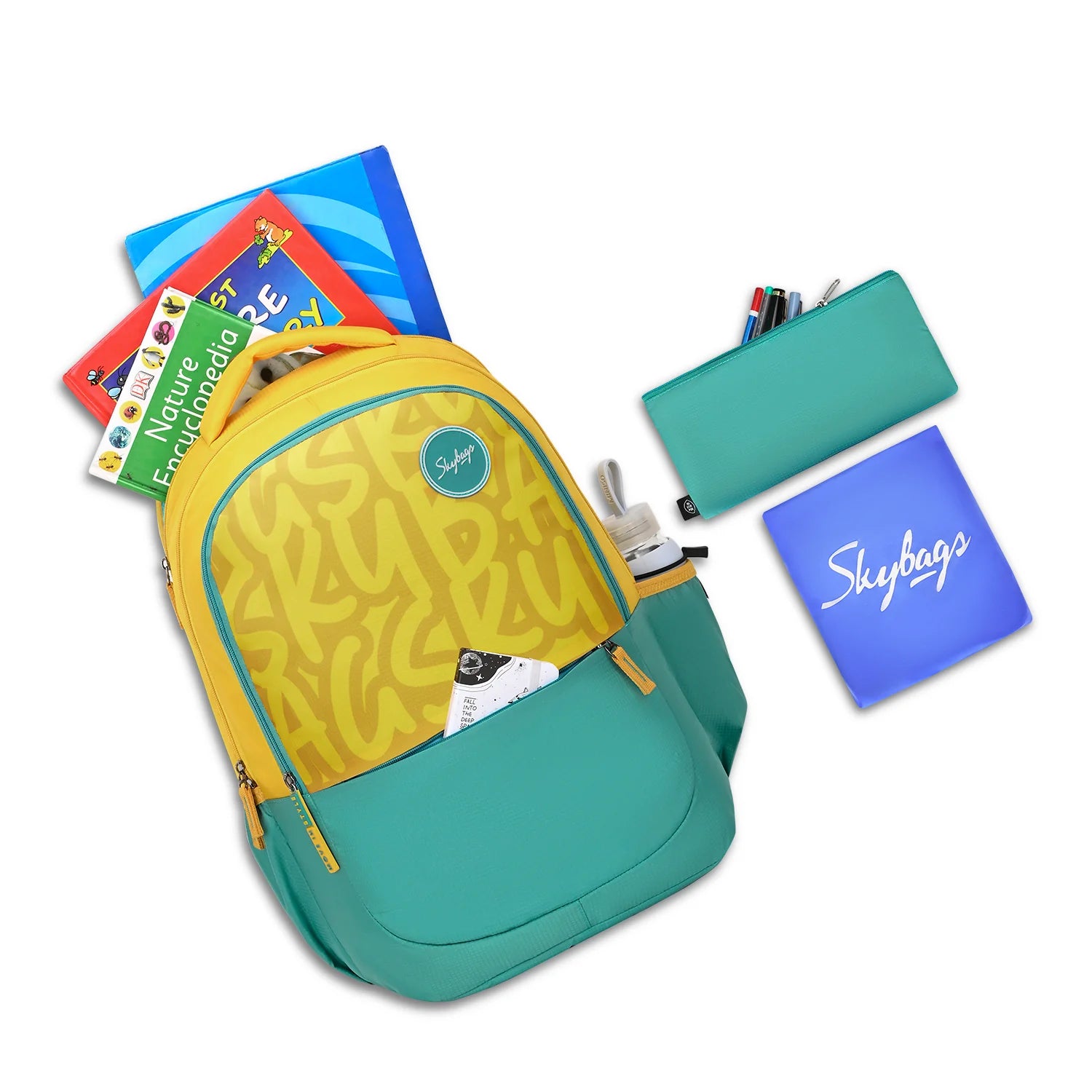 Skybags Klan Plus V3 (Caligraphy Mustard )