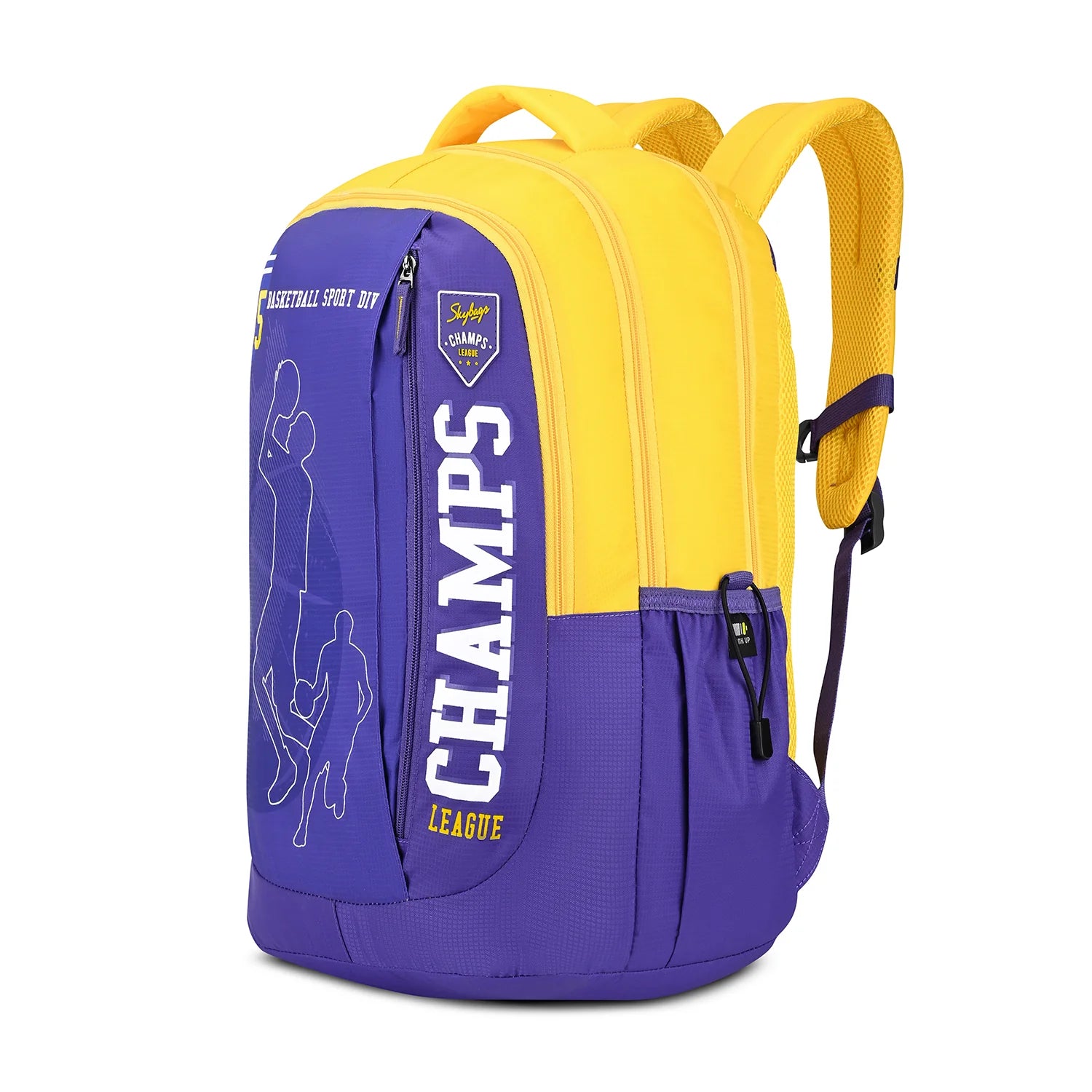 Skybags Klan Plus V3 (Champs Yellow Blue )