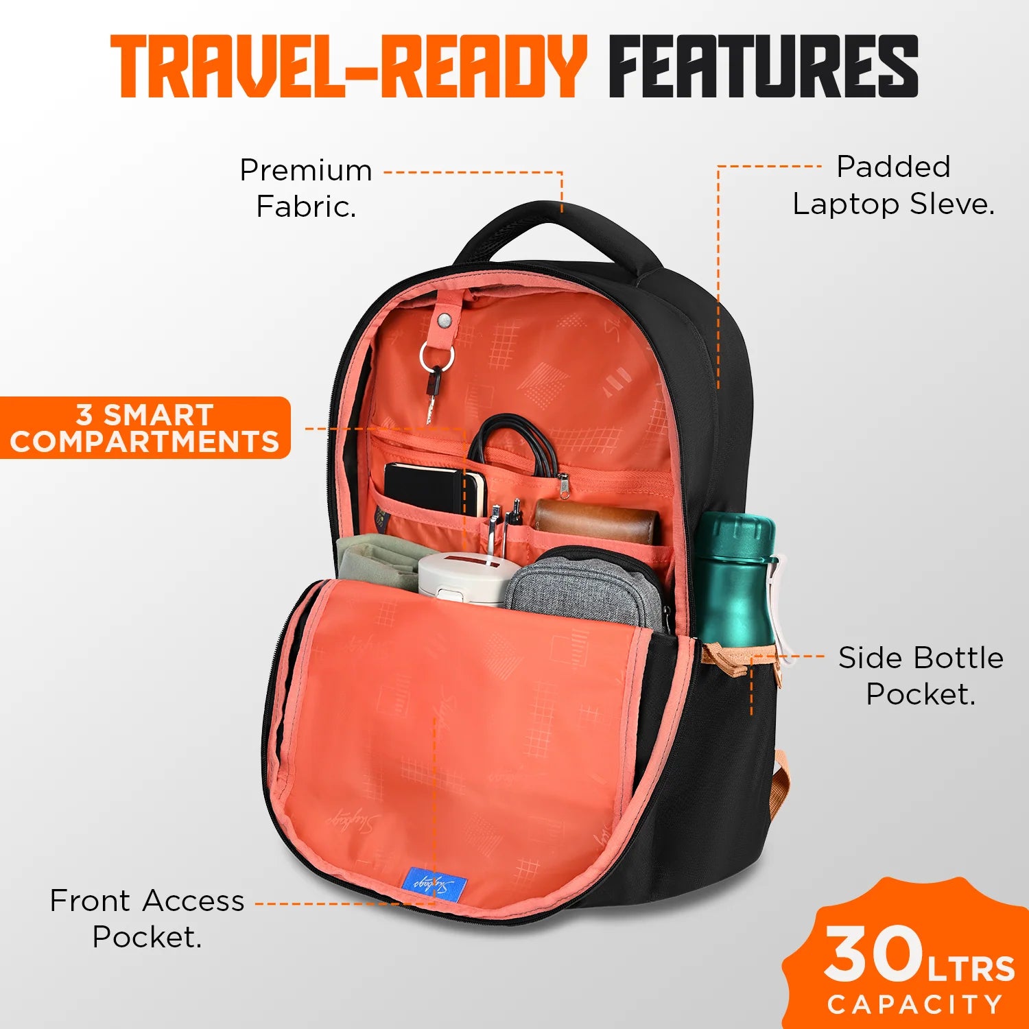 Skybags  Zynex (Black)