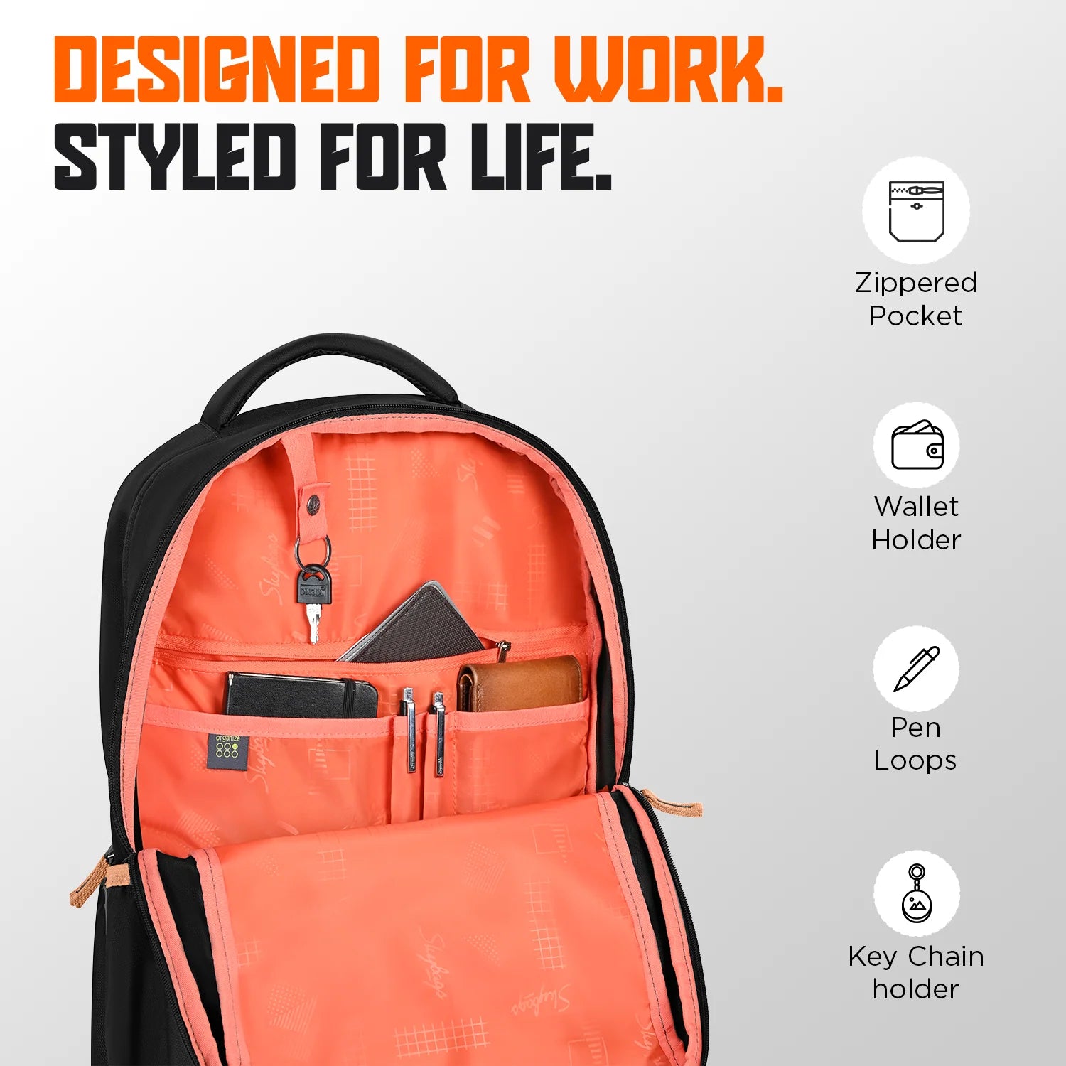 Skybags  Zynex (Black)