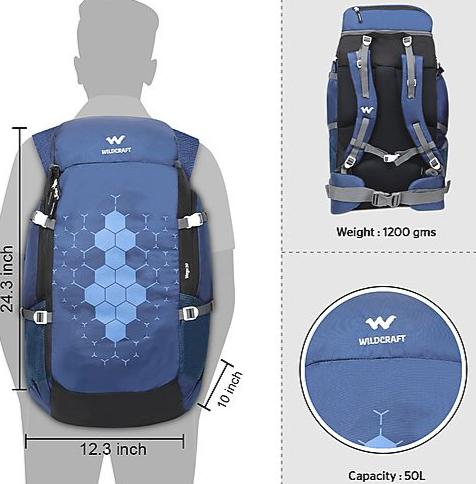 Wildcraft Verge 50 (Blue) 
