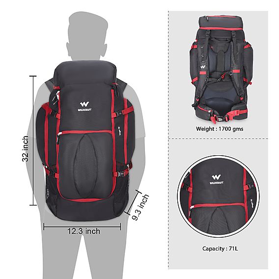 Wildcraft Verge 70 (Black) 